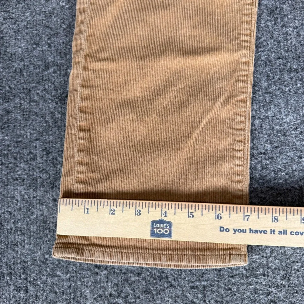 J.Crew 770 Straight Fit Corduroy Pants Mens 33x32 (34x31) Tan Brown Cotton